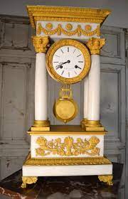 pendule epoque restauration a colonnes french clock antique pendulum wall clock antique wall clocks