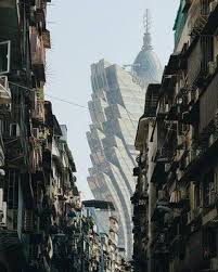 Grand Lisboa Hotel Viewed From The Alleys Of Macao Pics Grands Evil Empire City Skyline