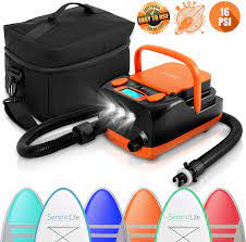 Check spelling or type a new query. Buy Electric Sup Air Pump Compressor 16psi Rechargeable Sup Pump 12v Stand Up Paddle Board Electric Pump Inflator Deflator Portable Air Compressor For Sup Boat Pool Inflatables Serenelife Slpump50 Online