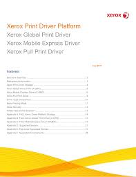 Download xerox printer/coppier/fax drivers for windows xp, windows 7, windows 8, xerox printer what is xerox bookmark 35 library copier driver? Xerox Print Driver Platform Manualzz