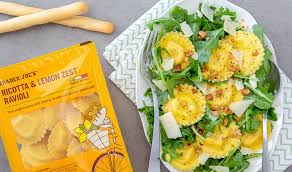 Lemon Ricotta Ravioli Salad Trader Joe S In 2020 Ricotta Ravioli Recipes Lemon Ricotta
