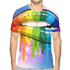 Amazon Com Flying Xie Boys Lesbian Rainbow Lips Funny 3d