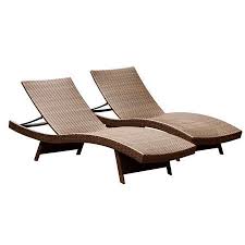 This noble house outdoor furniture set makes a perfect addition to while the chaise lounge was originally an indoor chair, today it brings outdoor relaxation to mind. Palermo Patio Lounger Set Of 2 Lounge Chair Outdoor Wicker Chaise Lounge Outdoor Chaise