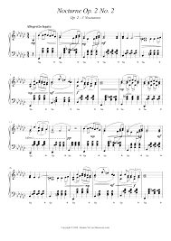 Windows, mac os, linux, android. Nocturne Op 2 No 2 3 Nocturnes Sheet Music For Piano Solo Musescore Com