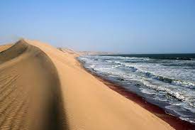 The cold waters of the sea brushing against the dunes of the namib desert is one of the most surreal sights. Where The Namib Desert Meets The Sea Amusing Planet