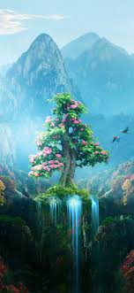 Laptop, wallet, iphone, pen, keyboard, table, technology, wireless technology. 1125x2436 Spring Autumn Colorful Nature Magical Forest 4k Iphone Xs Iphone 10 Iphone X Hd 4k Wallpapers Images Backgrounds Photos And Pictures