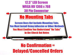 Laptop screen 14.0 inch led 30 pin b140rtn03 dell lenovo hp acer. New Display Screen 12 5 Laptop Panel Wled Matte Ag Hdf For Dell Latitude E7280