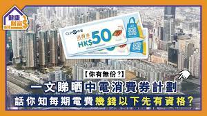 為鼓勵本地消費，政府將派發 hk$5,000 電子消費券，不單可用於數萬間本地零售、飲食及服務業商戶，更可於 klook 用來購買活動及體驗! ä½ æœ‰ç„¡ä»½ ä¸€æ–‡ç‡æ™'ä¸­é›»æ¶ˆè²»åˆ¸è¨ˆåŠƒè©±ä½ çŸ¥æ¯æœŸé›»è²»å¹¾éŒ¢ä»¥ä¸‹å…ˆæœ‰è³‡æ ¼ æ™´å ± å¥åº·è²¡å¯Œ ç©©è³º æ¶ˆè²» D210120