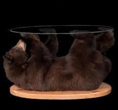 1363795795 Lrgblack Bear Table Jpg 700 656 Bear Mounts Deer Camp Elk Hunting