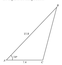 Every triangle that has three sides the same length is an equilateral triangle and all of its three angles will be 60. Solve For The Missing Length And The Other Two Angles In The Triangle Below Part 1 Use Law Of Brainly Com
