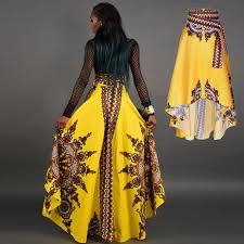 Model bazin 2019 femme : Women African Dashiki Ankara Dresses Elastic Summer Vetement Femme 2019 Bazin Maxi Beach Print High Waist Skirt Ladies Clothes Africa Clothing Aliexpress