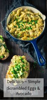 Simple Scrambled Eggs With Avocado Recipe Recipe Avocado Recipes Breakfast Avocado Recipes Avocado Breakfast