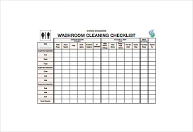 Bathroom Cleaning Schedule Cleaning Schedule Templates