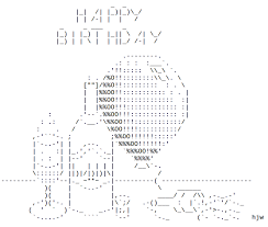 Ascii happy birthday search in title. Whatsapp Happy Birthday Ascii Happy Birthday Ascii Text Art Text Art Ascii Art Ascii How Do Find These Ascii Birthday Art Hohuroco