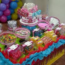 Pin By Amanda Dorn On Parties And Showers Birthday Party Candy Table Candy Birthday Party Candy Land Birthday Party
