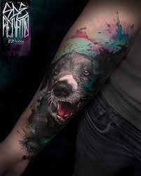 Essen , essentattoo , ink, tattoo, limbeckerplatz , germany ,tattooessen , cem cengiz. Watercolor Hunde Portrait Art Faktors Tattoostudio Essen Facebook
