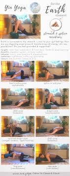 Yin Yoga For The Earth Meridian Element Release Your Hips Front Body Yoga To Stretch Connective Tissue Release Yin Yoga Sequence Restorative Yoga Yin Yoga