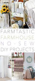 Farmhouse No Sew Diy Projects You Need To Make The Cottage Market Pillows Decorative Diy Diy Sewing Projects Home Diy