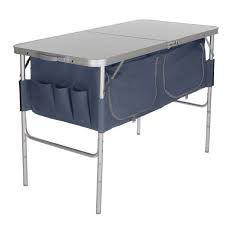 Get A Useful Table Plus Extra Convenient Storage At The Campsite Outdoor Party Or Just About Wherever You Go Using The In 2020 Camping Table Storage Bins Half Table