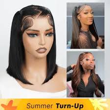 Prestyled Human Hair Lace Front Wigs