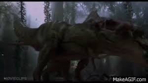 Watch the full video | create gif from this video. Jurassic Park T Rex Vs Spinosaurus