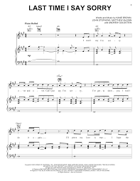 Arranged by ray mak (2014). Download Kane Brown John Legend Last Time I Say Sorry Sheet Music Printable Pdf Score Sku 446699