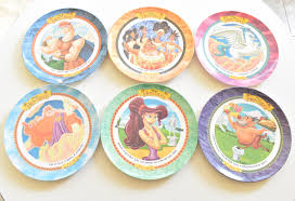 Complete Set Of 7 Mcdonalds Hercules Plates Never Used With Etsy Walt Disney Movies Disney Movies Hercules Movie