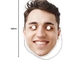 Personalized Photo Face Masks, Cutout Head