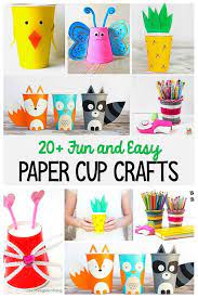 20 Paper Cup Crafts For Kids So Many Cute Ideas Paper Cup Crafts Recycled Crafts Kids Projects Craft Activities For Kids