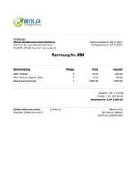 Besonders geeignete für private vermieter einer wohnung, von einem grundstück, von einem büro, von einem ladengeschäft oder von einer ferienwohnung. 38 Kostenlose Rechnungsvorlagen Schweiz Word Excel Pdf Html