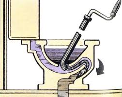 Clearing A Clogged Toilet With A Snake Http Lanewstalk Com How To Unclog Toilet Without Plunger Quite Easily Clogged Toilet How To Unclog Toilet Unclog