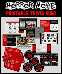 Read on for some hilarious trivia questions that will make your brain and your funny bone work overtime. Horror Movie Party Game Printable Horror Flick Trivia Treasure Hunt