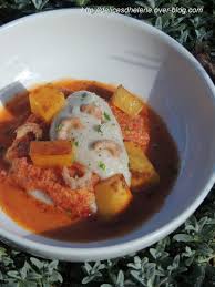 Dos De Cabillaud En Croute De Chorizo Creme De Cocos Blancs Sabayon De Crevettes Grises Les Delices D Helene Dos De Cabillaud Crevettes Grises Creme De Coco
