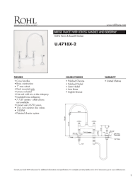 Ferguson is the #1 us plumbing supply company and a top distributor of hvac parts, waterworks supplies, and mro products. Rohl U 4718x Stn 2 U 4718x Pn 2 Installation Guide Manualzz