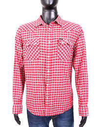 Details About Lee Mens Shirt Tailored Checked Red Size Xl