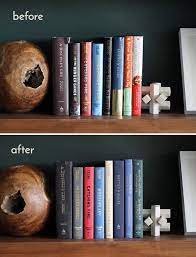 And group books by subject — mass all the photo you can also create a shelf display of nothing but art or photos: 17 Stylish Ways To Display Bookshelves With A Lot Of Books Posh Pennies