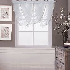 Curtains, curtain rods, blackout curtains, bamboo blinds Fashionhome Waterfall Window Valance Swags Sheer Curtains Rod Pocket Single Window Panel Curtain Living Room Walmart Canada