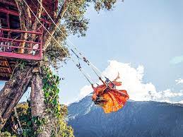 You may have had fun on the playground as a child or even as a mischievous adult, but if you're looking for more of a thrill swinging life away, we. The Swing At The End Of The World In Banos Ecuador Hop