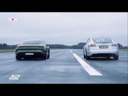 Tesla Model S P100d Vs Porsche Taycan Turbo S Drag Race Youtube Porsche Taycan Tesla Model S Tesla Model