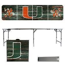 Miami dolphins team color folding tailgate chair. University Of Miami Tailgating Chairs Canopies Miami Hurricanes Tents Camping Seats Www Shopmiamihurricanes Com