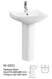 My sink is 7 deep, but they'll probably work for 6 or 8 deep sinks, as well. Wash Hand Design Stand Basin Pedestal Sink For Bathroom Molo Sanitary Ware Co Ltd Ecplaza Net