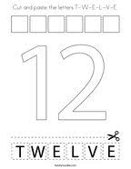 Fun number activities for preschoolers and kindergarteners. Number 12 Coloring Pages Twisty Noodle