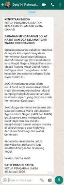 5 doa wajib selepas solat fardhu. Kenyataan Media Jabatan Kemajuan Islam Malaysia Jakim Facebook