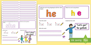 Get more words with these letters. Phase 3 Phonics Tricky Words Make Read Write Activity Mats
