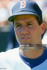 Marty Barrett of the Boston Red Sox looks