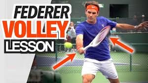 One handed backhands are becoming more and more of a rarity on the atp tour so seeing someone like roger federer utilise this dying art and still be effective is a joy to behold. Volley Like Roger Federer One Handed Backhand Volley Tennis Lesson Youtube