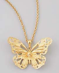 Alexander Mcqueen Butterfly Pendant Necklace Butterfly Pendant Necklace Fashion Accessories Jewelry Butterfly Pendant