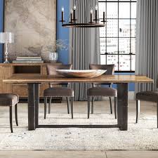 Tuck a round table with a pedestal base into a corner for a snug eating area. Hooker Furniture Live Edge 42 Trestle Dining Table Reviews Wayfair