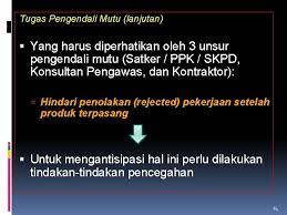 Kebijakan manajemen k3 dalam rkk kontrak. 1 Pengawasan Dan Pengendalian Mutu Pekerjaan Jembatan Kementerian