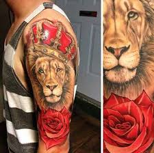 Erkek Ust Kol Aslan Kral Dovmesi Man Upper Arm Lion King Tattoo Omuz Dovmesi Eslesen Dovmeler Karizmatik Dovmeler